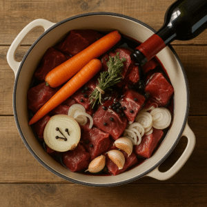 marinade boeuf bourguignon