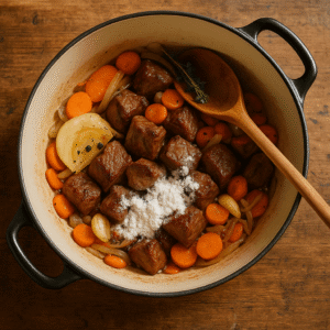 Singer boeuf bourguignon