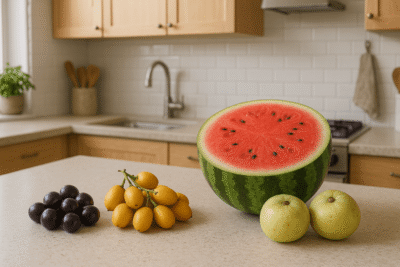 fruit en w : waqpi, wassaï, watermelon, white sapote