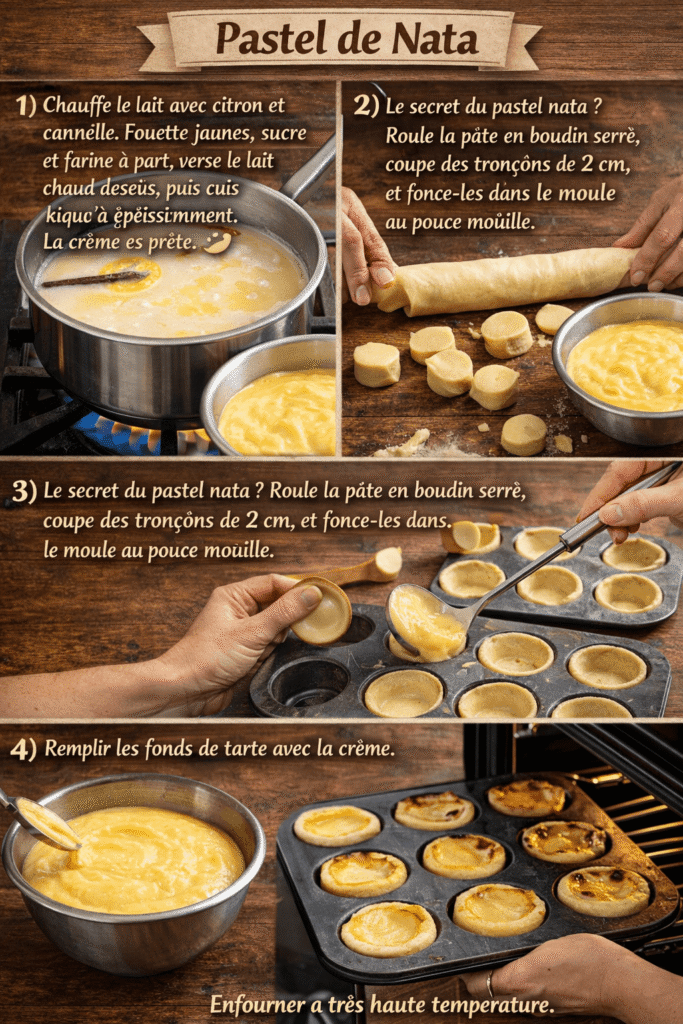 recette maison du pastel de Nata