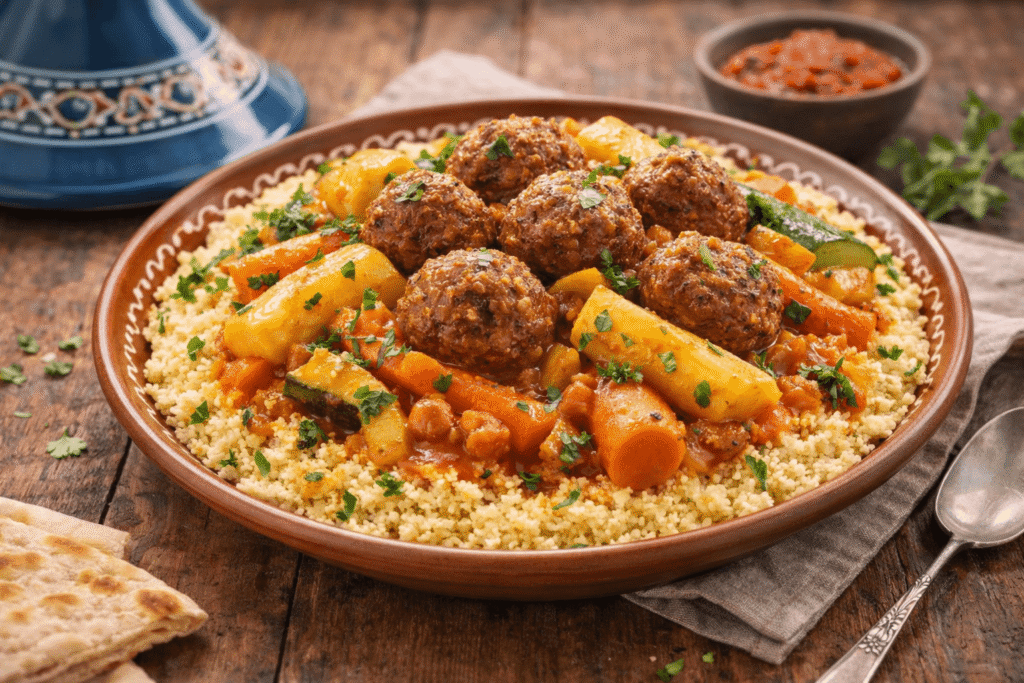Recette couscous boulette