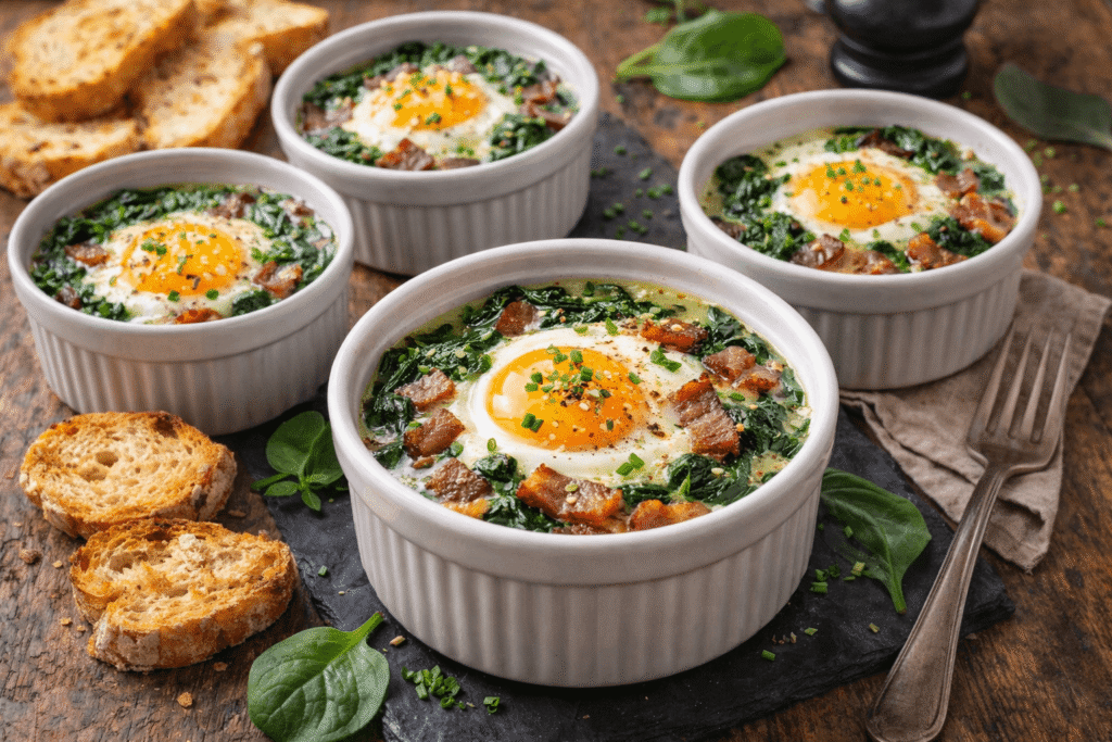 idée entrée chaude pour l'hiver : l'oeuf cocotte