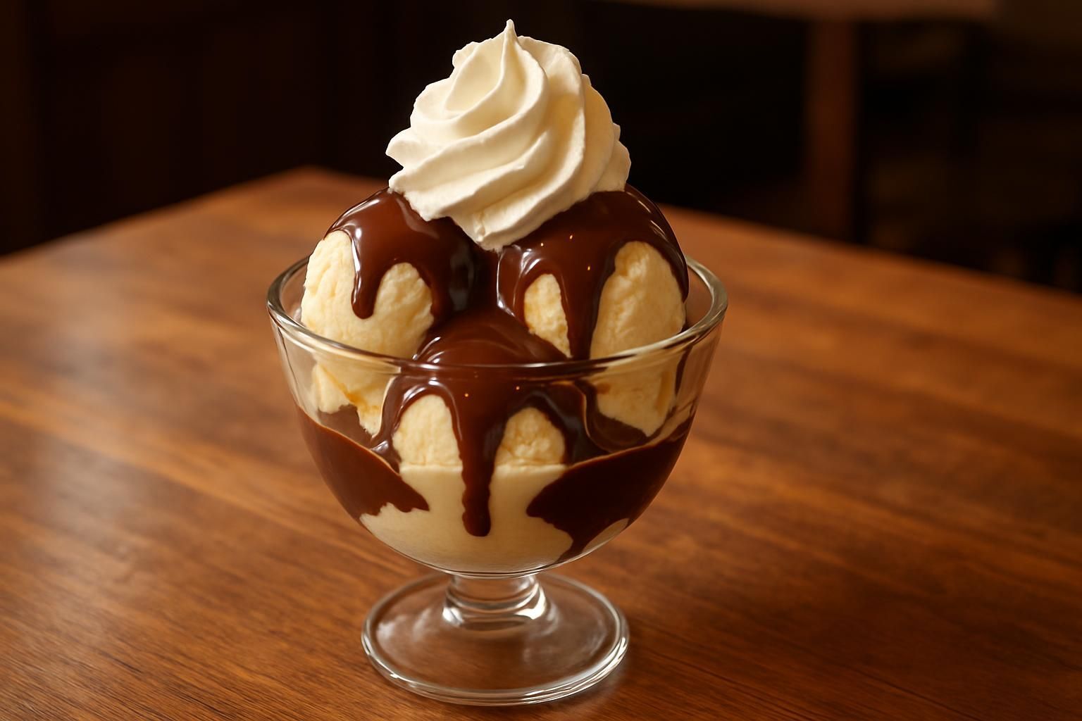 Découvrez notre recette maison facile de la Dame blanche, un dessert glacé gourmand accompagné de chocolat chaud fondant, parfait pour toutes les saisons.