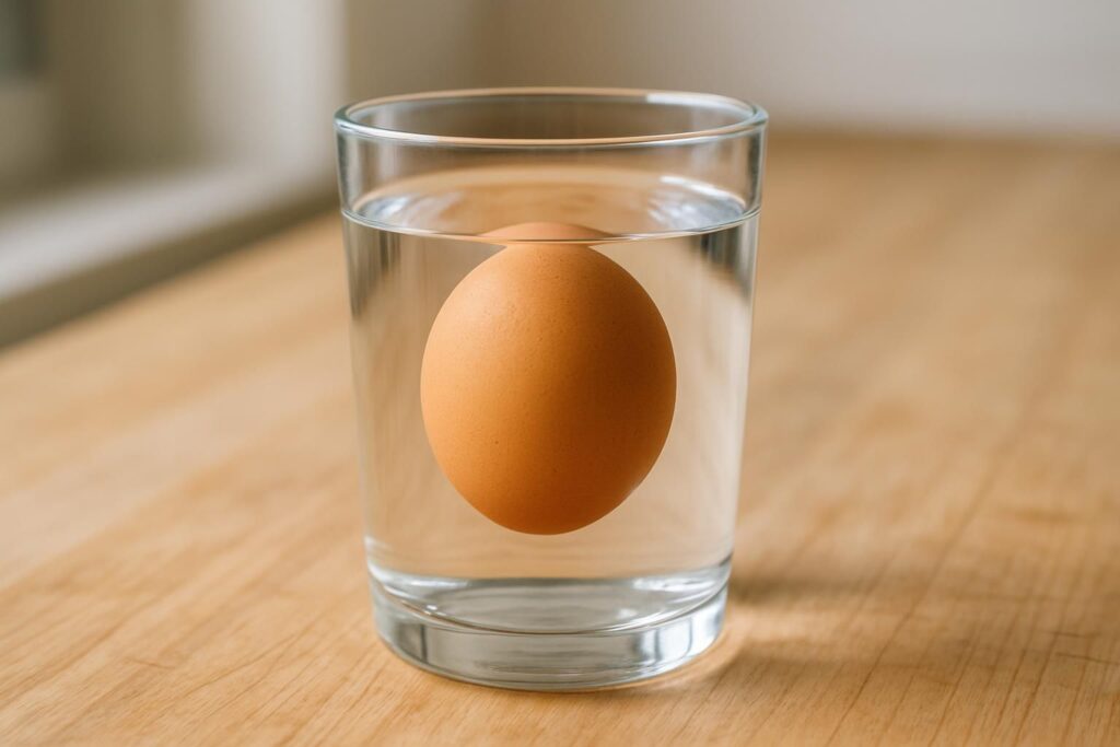 Oeuf qui flotte : Découvrez comment savoir si un œuf est encore bon à manger grâce au test de flottation et éviter tout risque pour votre santé.