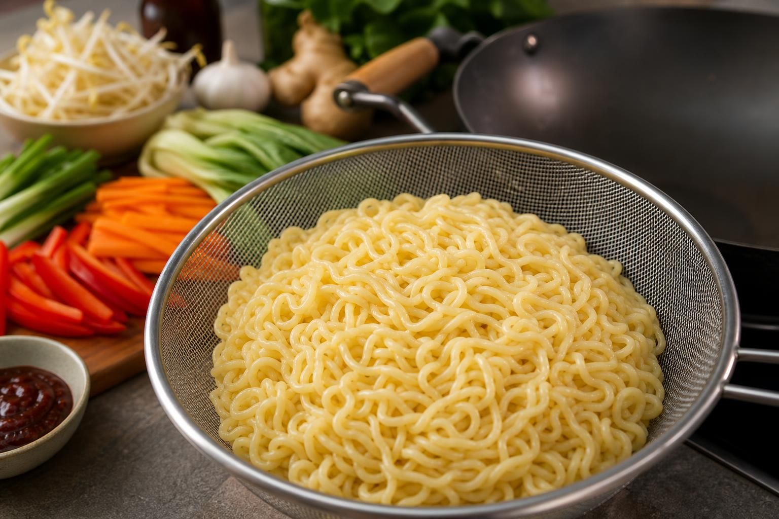 découvrez notre recette authentique de nouilles coréennes épicées au gochujang pour un plat savoureux et facile à préparer chez vous.