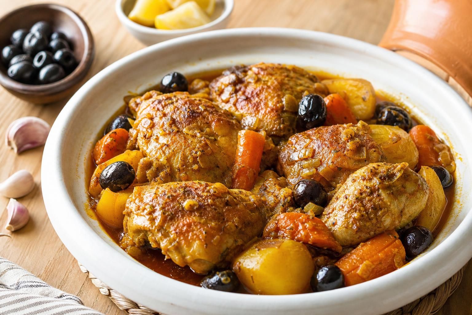 découvrez la recette traditionnelle du poulet marocain daghmira, un plat savoureux à maîtriser facilement chez vous pour un voyage culinaire authentique.